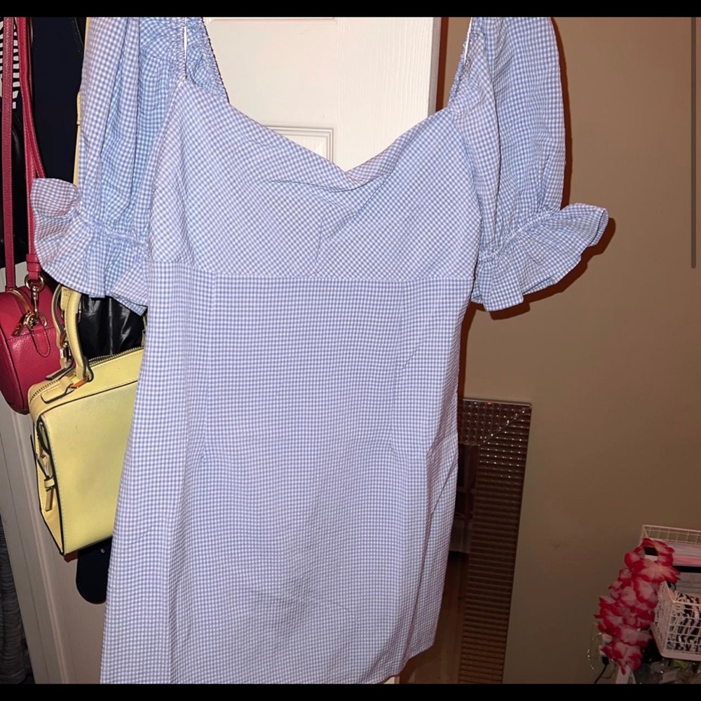 Lana puff sleeve mini dress (fashion nova)